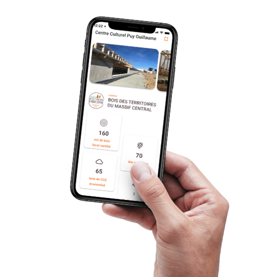 Application BoisLocal sur smartphone